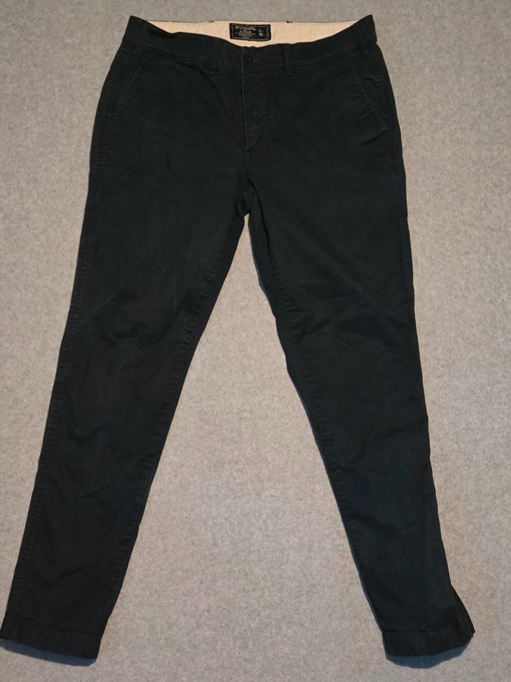 Abercrombie & Fitch Super Skinny Stretch Chino Pants Men's 31x30 Navy